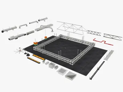 industrial Ceiling Pack 3D model