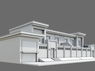 Modern House ID035 3D model