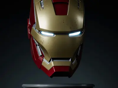 Iron Man Mark 85 MK85 Helmet  Avengers Endgame 3D Model Low-poly 3D model