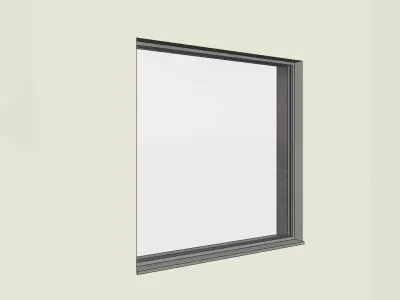 Plain Fixed Window Revit Family 3D model