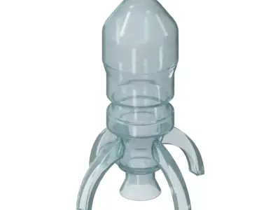 Transparent Space Shuttle Toy 3D model