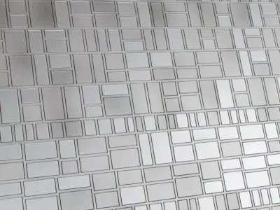 Silver Metal Powdered Plaster PBR Seamless Texture