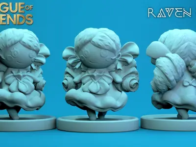 Gwen - League of legends - STL - 3D Print 3D print model 3D print model