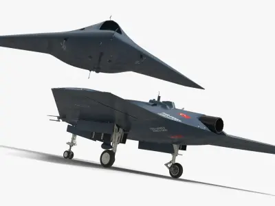  TAI Anka-3 Jet Powered Strike Drone Dark Blue 