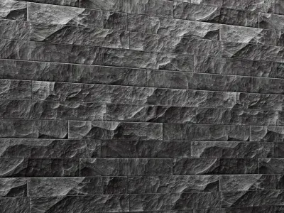 Stone wall slate 3D model
