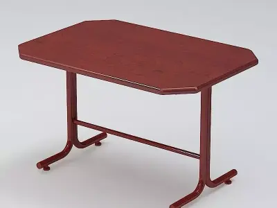 Red Table 03 3D model