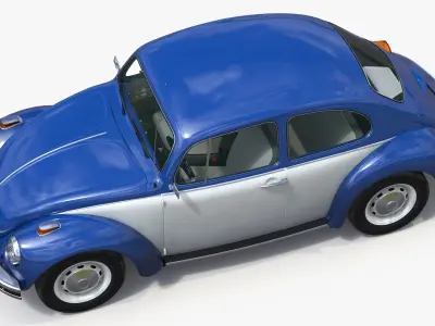  Retro Volkswagen Cars Rigged Collection 2 