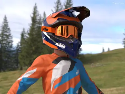  KTM Mini Cross Child Rider Muddy Orange 