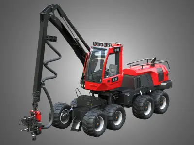 Komatsu - 931 Forestry Harvester 3D model