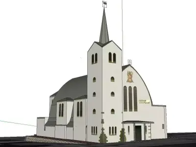 Architecture-Religion-God-Culture-Temple-036 church 3D model