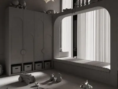 Kids Playing Room 3D model