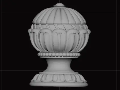 dekor chess piece 3D model
