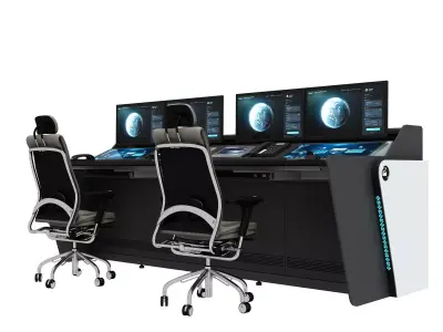 Control Room Desk  3D model