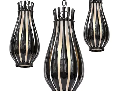 Pair of Chrome 3D model