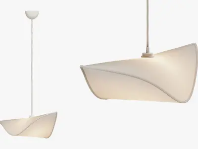 Horizontal Leaf Lamp 3D model