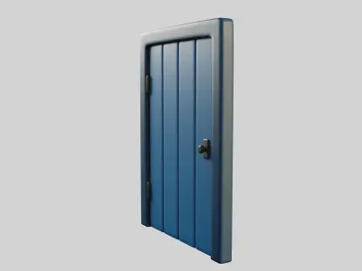 Cartoon Door 16a 3D model