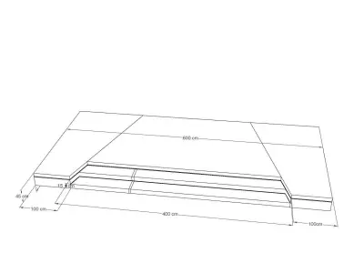 registration table and photowall 3D model