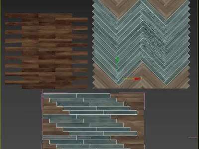  LVT Vinyl Parquet 4 Texture