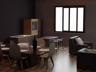 All in one room 3D model