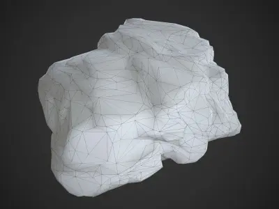 rock stone 03 Low-poly 3D model