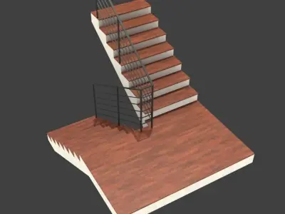 Staircase stairs Free 3D model