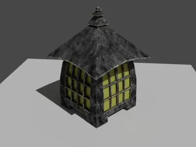 Chinese lantern  Free low-poly 3D model purchase