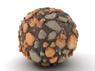 Natural Pebble Surface model pack Texture