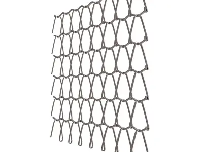   Banker wire ridge flexible mesh 3D model