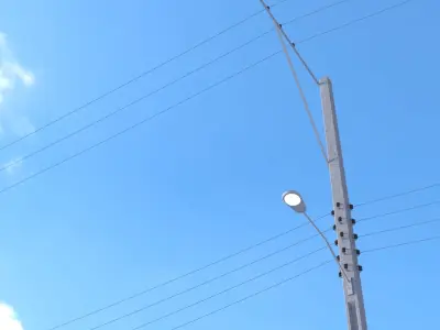 street light Low-poly 3D model 50