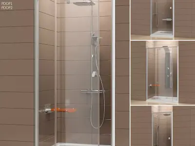 Shower doors Ravak Pivot 3D model