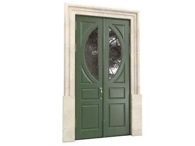 Entrance classic door 145 3D model