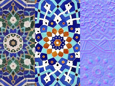 Texture mozaik 3D model