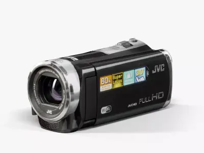 JVC EX310 camcorder Low-poly 3D model