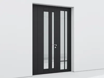 Aluminium door 210 3D model