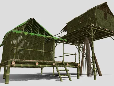 Jungle tree house 3D model