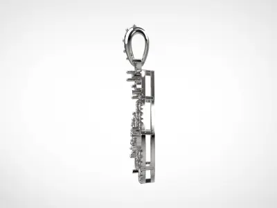 PE25 Classic Solitaire Pendant half ct CAD STL 18K  3g 3D print model