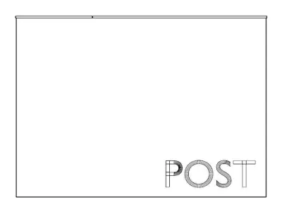 Modern Mailbox 3D model