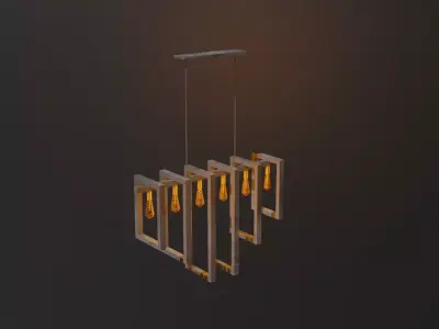 A shabby lamp 3D model