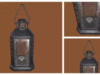 old lantern 3D model
