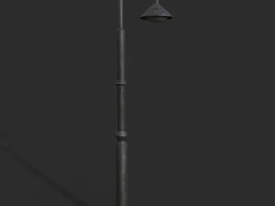 Lamp Post 2 Low-poly 3D model