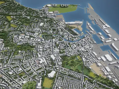 Edinburgh Low-poly 3D model