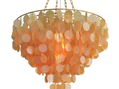 Modern Glitter Led Pendant Chandelier 3D model