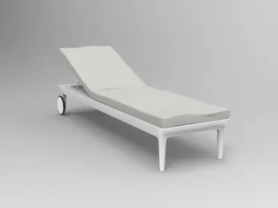 Sun Lounger Low-poly 3D model