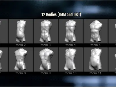 Alien Maker 130 ZBrush IMM and VDM brushes   3D model