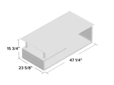 Nido Floor Shelf Coffee Table  3D model