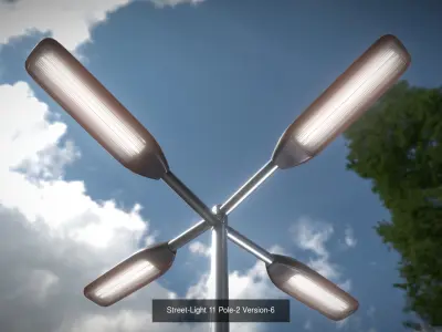 Street-Light 11 3D Model Pack