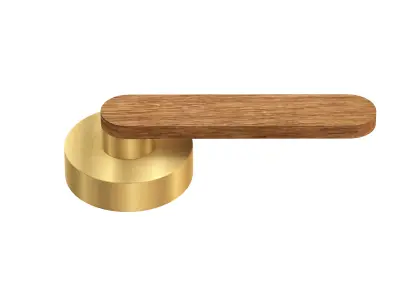 Door handles wooden  3D model