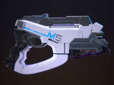 M-5 Phalanx Mass Effect 2 3D model