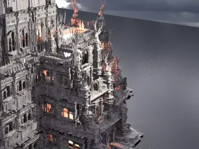 Cthulhu Mansion Towers 3D model