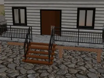 House Indonesia Low-poly 3D model